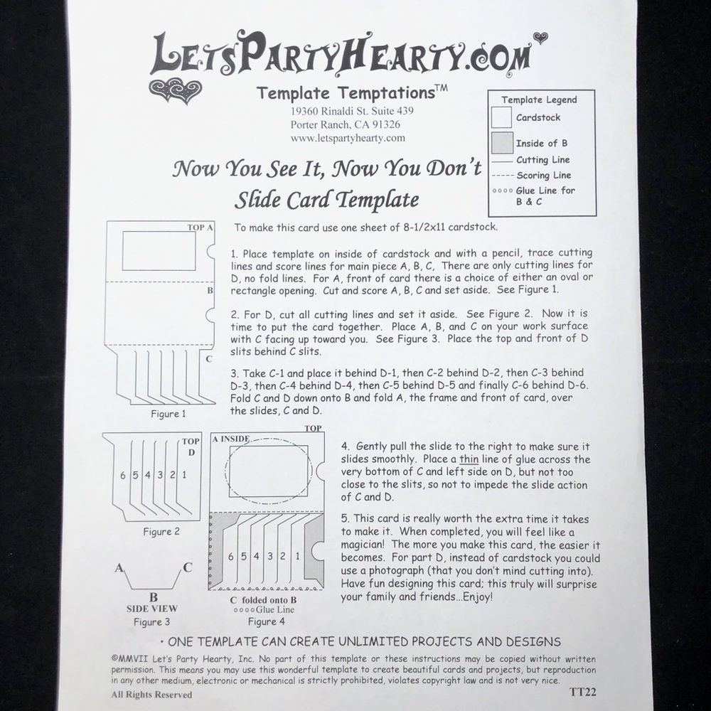 NOW YOU SEE IT, NOW YOU DON’T SLIDE CARD TEMPLATE - Picture 4 of 4